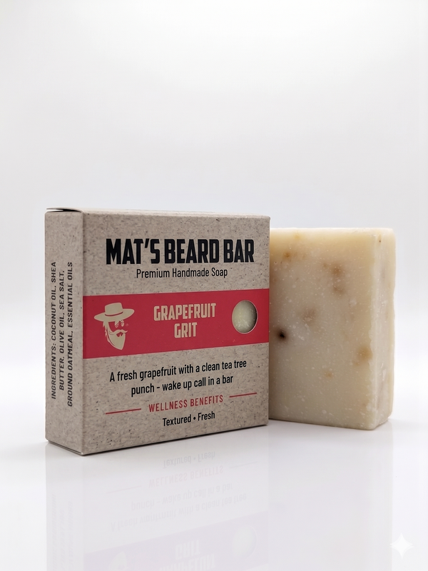 Grapefruit Grit - Mat's Premium Handmade Bar Soaps