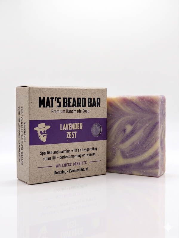 Lavender Zest - Mat's Premium Handmade Bar Soaps
