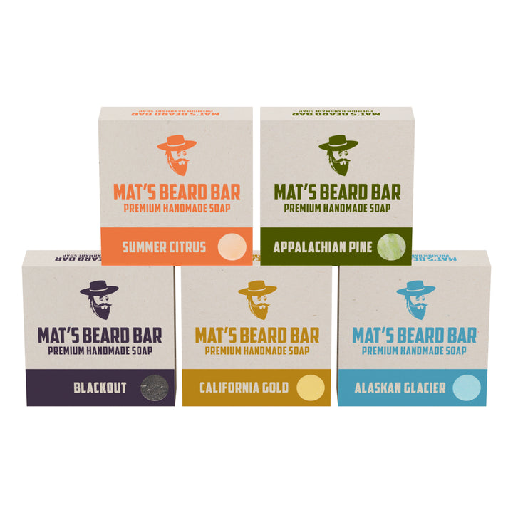 Full Set (5) Mat's Premium Handmade Bar Soaps